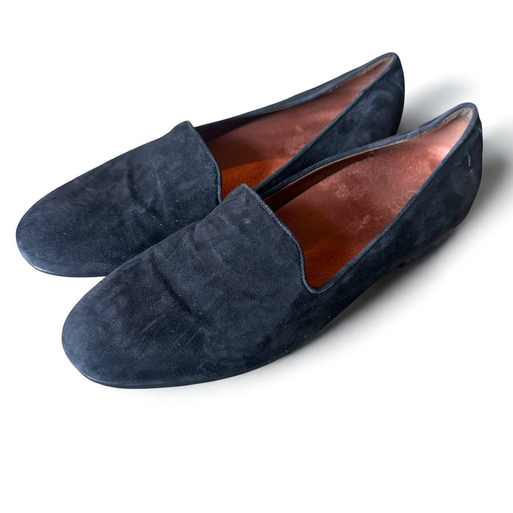 Vionic Willa Black Suede Loafers Size 8 – Orthotic Comfort Flats